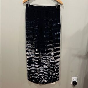 Young Fabulous & Broke Blue Tie Dye Wide Open Leg Pants Size Medium